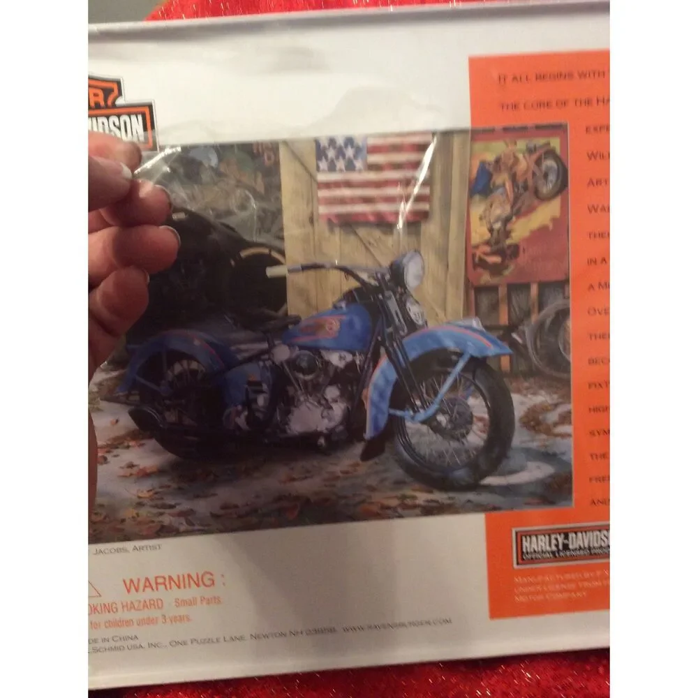 Harley Davidson 2003 Puzzle and Collectors Metal Tin 1000 pieces New